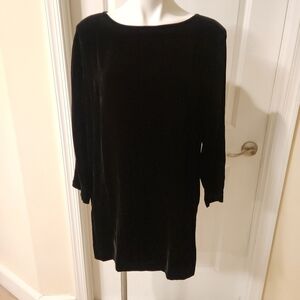 Lafayette 148 New York size XL black dress with zipper on the back